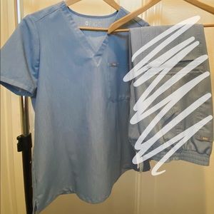 FIGS - Limited Edition Heather Denim M Catarina